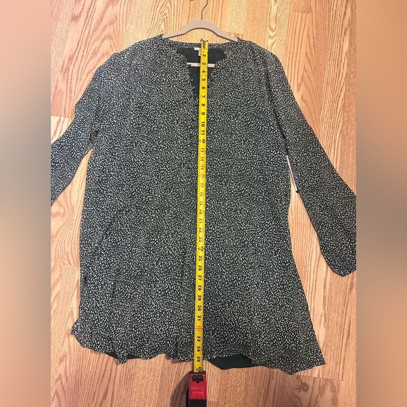 Green and White Long Sleeve V-Neck Sundress Long Sleeve NWT 2XL - Picture 8 of 10